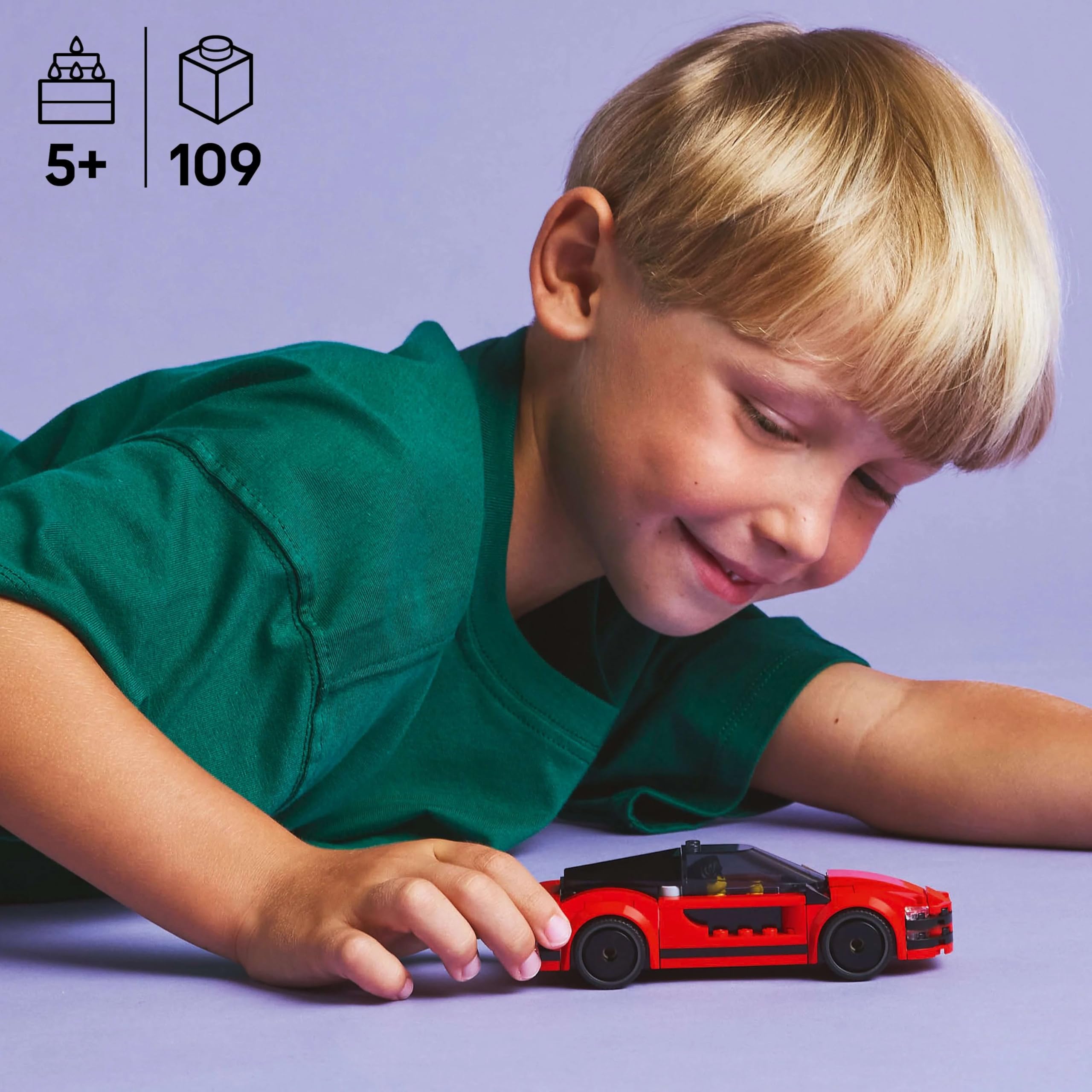 LEGO City Red Sports Car 60448 Supercar Toy Vehicle Set for Kids